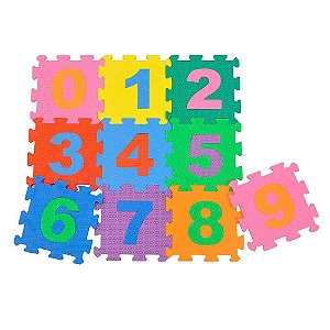 Tapete Infantil RDJ Numerico 10 Placas 31x31xcm