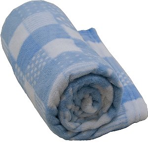 Cobertor Infantil Antialégico 1,10m X 90cm Camesa Azul