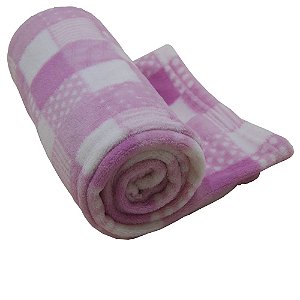 Cobertor Infantil Antialégico 1,10m X 90cm Camesa Rosa