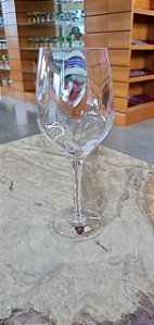 JOGO TAÇAS VINHO TINTO - CHANFRADO - CRISTAL IMPERATTORE BY STRAUSS - CX 6 PCS