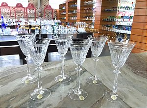 JOGO TAÇA VINHO BRANCO CRISTAL STRAUSS- CX 6 PCS