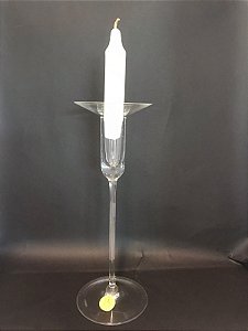 CASTIÇAL DE CRISTAL STRAUSS 25 CM S/ VELA