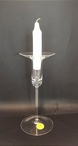 CASTIÇAL DE CRISTAL STRAUSS 20 CM S/ VELA