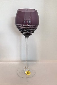 TAÇA VINHO BRANCO CRISTAL STRAUSS - COR AMETISTA- CX 1 PC