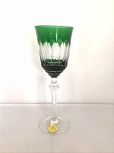TAÇA VINHO TINTO  CRISTAL STRAUSS - COR VERDE- CX 1 PC