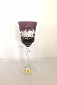 TAÇA VINHO TINTO  CRISTAL STRAUSS - COR AMETISTA - CX 1 PC