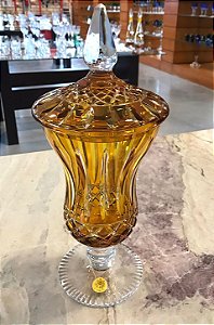 BOMBONIERE CRISTAL STRAUSS - COR AMARELO - CX 1 PÇ