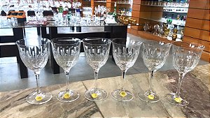 JOGO TAÇAS VINHO BRANCO CRISTAL STRAUSS - CX 6 PÇS