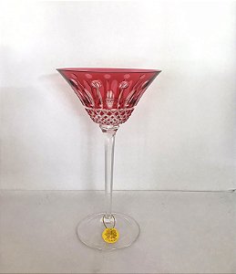 TAÇA DRY MARTINI CRISTAL STRAUSS -COR RUBI - CX 1 PÇ