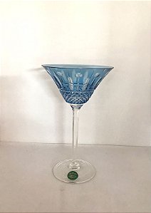 TAÇA DRY MARTINI CRISTAL IMPERATTORE BY STRAUSS - COR AZUL CLARO - CX 1 PÇS