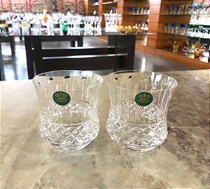 JOGO COPO WHISKY CRISTAL  IMPERATTORE BY STRAUSS - CX 2 PÇS