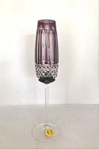 TAÇA CHAMPAGNE CRISTAL STRAUSS - COR AMETISTA - CX 1 PC