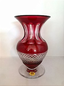 VASO DE CRISTAL STRAUSS - COR RUBI - CX 1 PÇ
