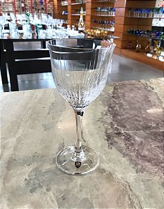 JOGO TAÇAS VINHO BRANCO CRISTAL IMPERATTORE BY STRAUSS -  CX 6 PÇS