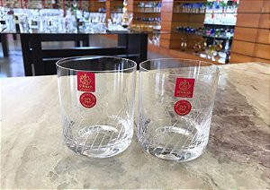 JOGO COPOS WHISKY CRISTAL IMPERATTORE BY STRAUSS - CX 2 PÇS