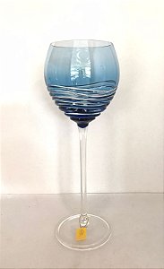 TAÇA ÁGUA CRISTAL - STRAUSS - COR AZUL CLARO - CX 1 PC