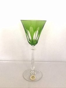 TAÇA VINHO BRANCO CRISTAL  STRAUSS - COR VERDE CLARO - CX 1 PÇ