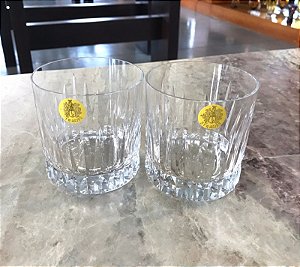 JOGO COPOS WHISKY CRISTAL  STRAUSS - CX 2 PÇS