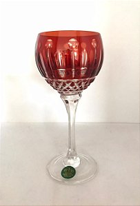 TAÇA ÁGUA CRISTAL IMPERATTORE BY STRAUSS - COR VERMELHO -  CX 1 PÇ