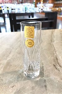 JOGO COPO VODKA CRISTAL STRAUSS - LAPIDADO -  CX 6 PÇS