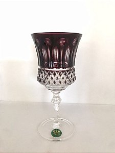 TAÇA VINHO TINTO CRISTAL - IMPERATTORE BY STRAUSS - COR AMETISTA  - CX 1 PC