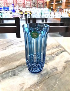 JOGO COPOS LONG DRINK CRISTAL IMPERATTORE BY STRAUSS - COR AZUL CLARO - CX 6 PÇS