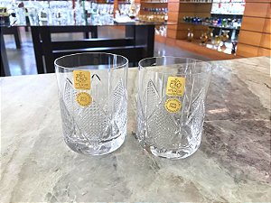JOGO COPOS WHISKY CRISTAL  STRAUSS - CX 2 PÇS