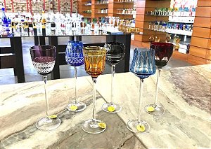 JOGO TAÇAS LICOR STRAUSS - CORES SORTIDAS - CX 6 PÇS