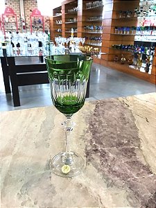 TAÇA ÁGUA CRISTAL  STRAUSS - COR VERDE CLARO - CX 1 PC