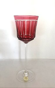 JOGO TAÇAS VINHO BRANCO - CRISTAL  STRAUSS - CORES MISTA  - CX 6 PCS