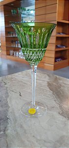 TAÇA ÁGUA  CRISTAL  STRAUSS - COR VERDE CLARO - CX 1 PEÇA