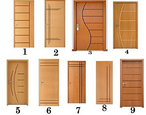 Porta Simples Frisada (Folha)