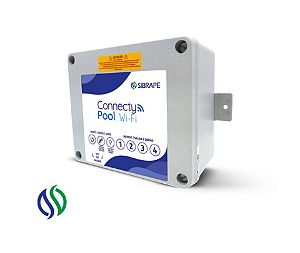 Controlador Connecty Pool wi-fi 4 saidas auxiliares Sibrape