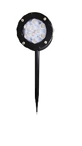 Espeto Jardim LED 10W Biv 3000K 45 Graus Preto - Iluctron