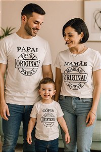 Kit família copia autêntica branca