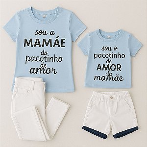 Kit Mãe e filho Pacotinho de amor Azul