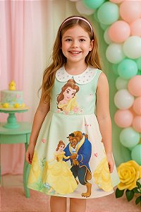 Vestido de festa infantil Bela  Luxo
