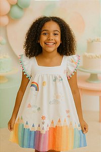 Vestido de festa infantil Lapis