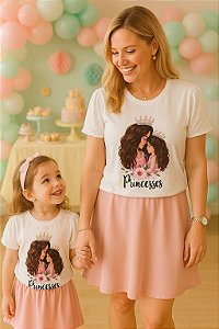 Kit Mãe e filha T-shirts releza Branca