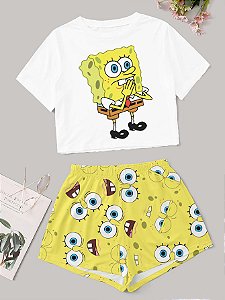 Pijama Verão personagem Bob esponja