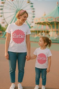 Kit T-shirts Mãe e Filha Barbie