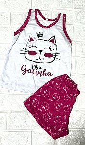 Pijama Infantil Regata Gatinha