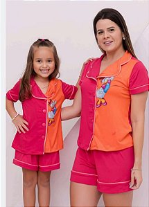 Kit Pijama Mãe e filha Verão Americano Margarida