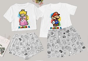 Kit Pijama Casal Play1 e Play2