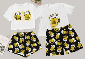 Kit Pijama Casal Cerveja Verão