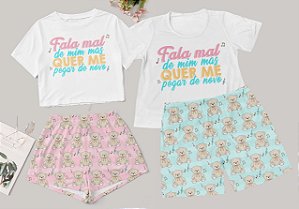 Kit Pijama Casal Fala Mal Verão