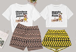 Kit Pijama Casal Manda quem pode Verão