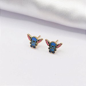 Brinco Stitch Delicado – Semijoia Divertida