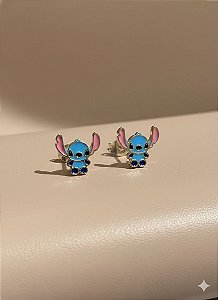 Brinco Stitch Delicado – Semijoia Divertida