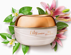 Creme Acetinado Hidratante Desodorante Corporal Lily Lumière 250g